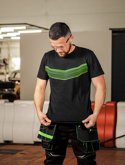 NEO TOOLS Munkavédelmi póló, Premium PRO, fekete, XXL 81-609-XXL