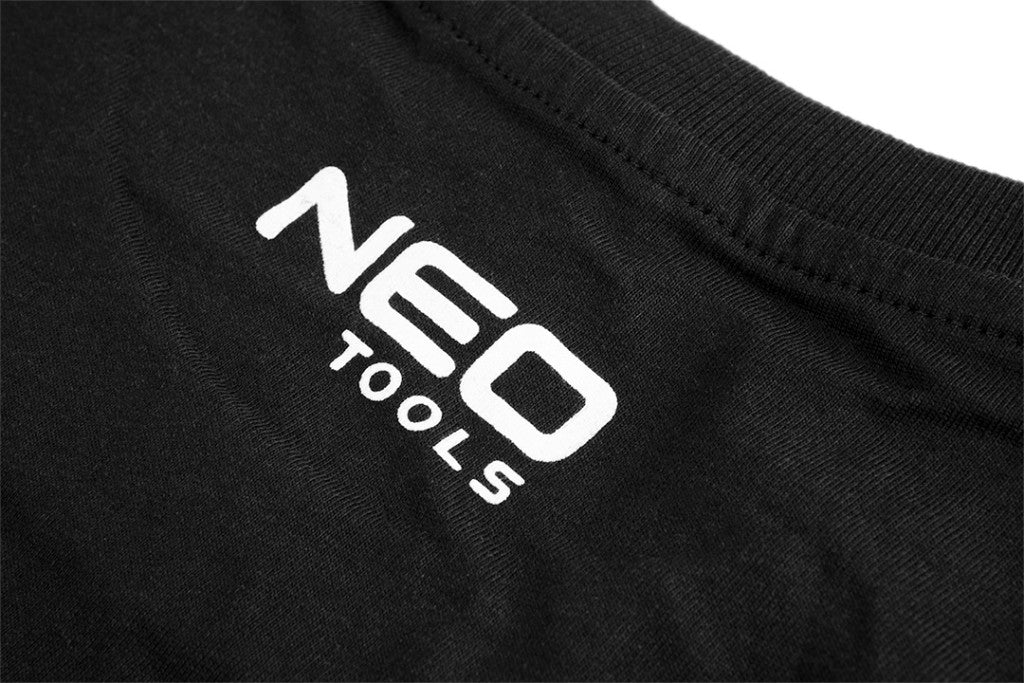 NEO TOOLS Munkavédelmi póló, fekete, 100% pamut, XXL 81-610-XXL
