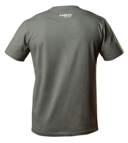 NEO TOOLS Munkavédelmi póló, CAMO, feliratos, olíva, 100% pamut, 180g/m2, M 81-612-M