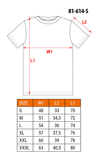 NEO TOOLS Munkavédelmi póló, Prémium, lélegző hálós panel, 92% Poliészter + 8% Spandex, 220 g/m2, S 81-614-S