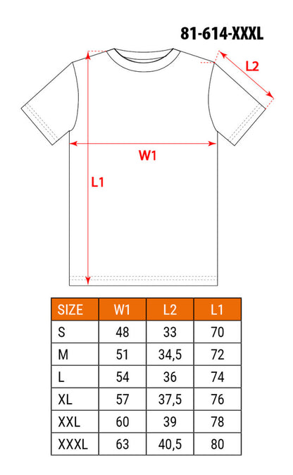 NEO TOOLS Munkavédelmi póló, Prémium, lélegző hálós panel, 92% Poliészter + 8% Spandex, 220 g/m2, XXXL 81-614-XXXL