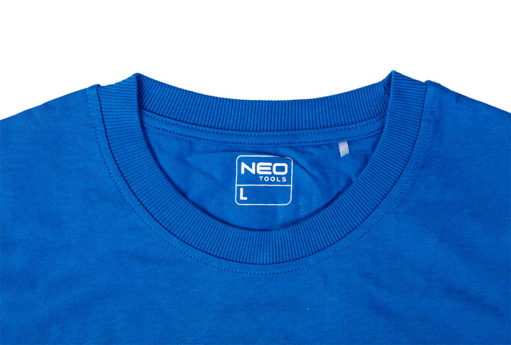 NEO TOOLS Munkavédelmi póló, HD+, kék, 100% pamut, L 81-615-L