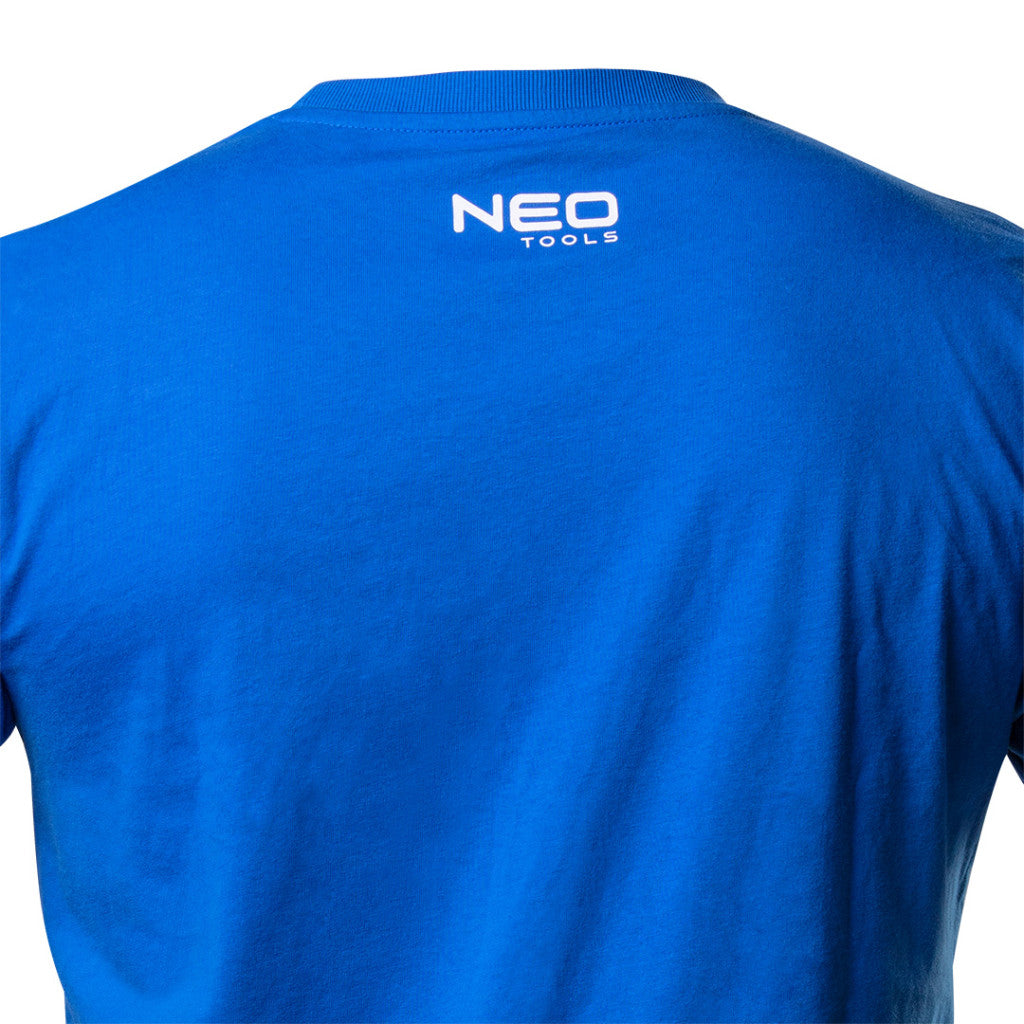 NEO TOOLS Munkavédelmi póló, HD+, kék, 100% pamut, L 81-615-L
