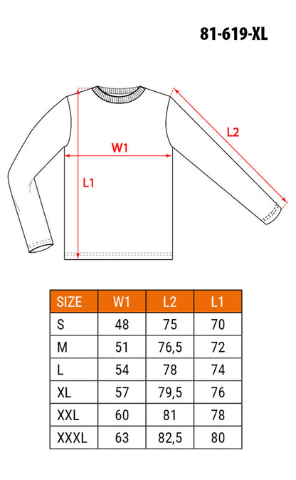 NEO TOOLS Munkavédelmi póló, PREMIUM, Hosszú ujjú, PREMIUM márkajelzéssel, XL 81-619-XL