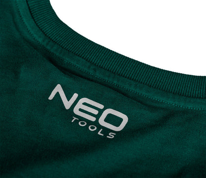 NEO TOOLS Munkavédelmi póló, zöld, 100% pamut, 180g/m2, M 81-647-M