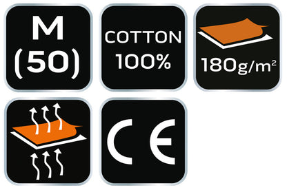 NEO TOOLS Munkavédelmi póló, zöld, 100% pamut, 180g/m2, M 81-647-M