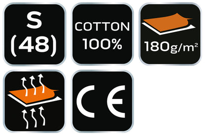 NEO TOOLS Munkavédelmi póló, zöld, 100% pamut, 180g/m2, S 81-647-S