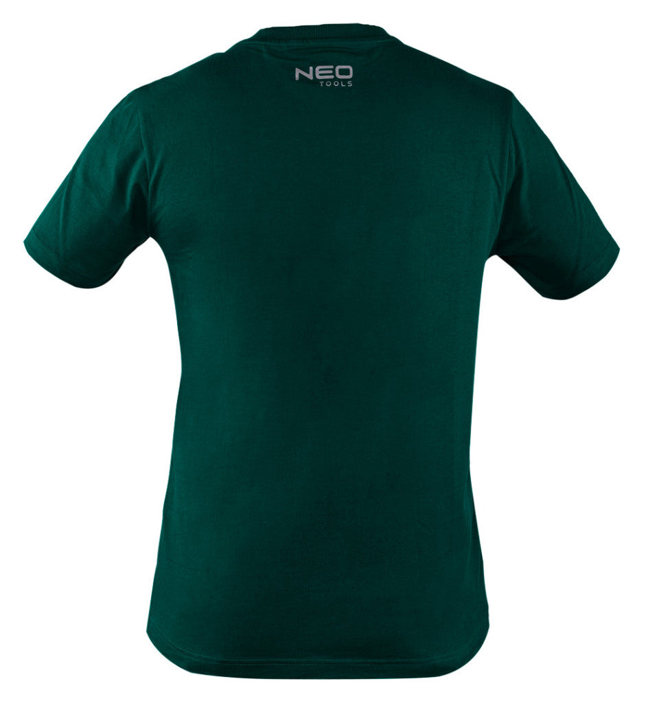 NEO TOOLS Munkavédelmi póló, zöld, 100% pamut, 180g/m2, XL 81-647-XL