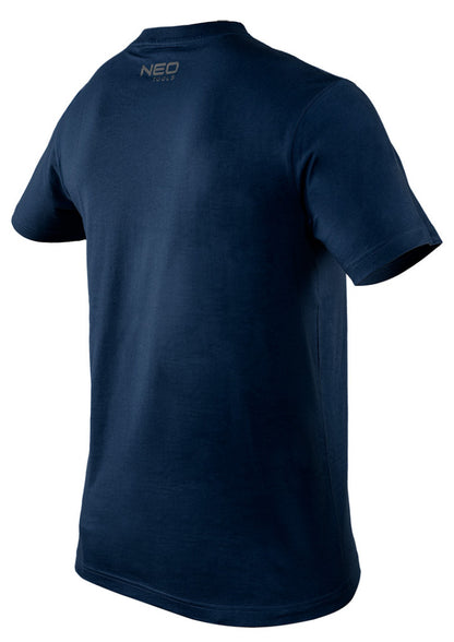 NEO TOOLS Munkavédelmi póló, sötétkék, NAVY, 100% pamut, 180g/m2, L 81-649-L