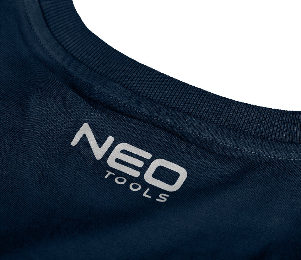 NEO TOOLS Munkavédelmi póló, sötétkék, NAVY, 100% pamut, 180g/m2, S 81-649-S