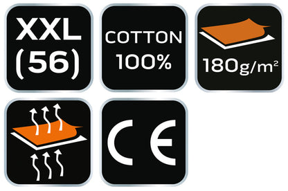NEO TOOLS Munkavédelmi póló, sötétkék, NAVY, 100% pamut, 180g/m2, XXL 81-649-XXL