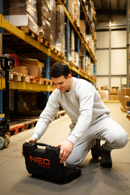NEO TOOLS Melegítő felső COMFORT, szürke, 79% pamut, M 81-650-M