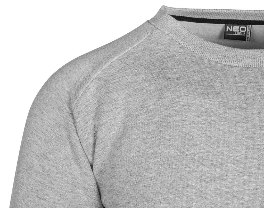 NEO TOOLS Melegítő felső COMFORT, szürke, 79% pamut, XXL 81-650-XXXL