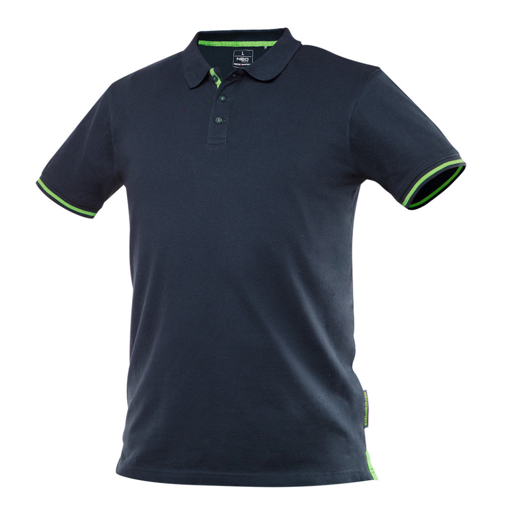 NEO TOOLS Munkavédelmi póló, galléros, Motosynteza, pique, 100% pamut, 195g/m2, XXXL 81-658-XXXL