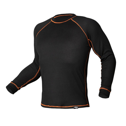 NEO TOOLS Thermo aláöltözet felső, hosszú ujjú, fekete, BASIC, XXL/XXXL 81-661-XXL/XXXL
