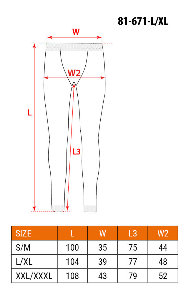 NEO TOOLS Thermo aláöltözet nadrág, BASIC, L/XL 81-671-L/XL