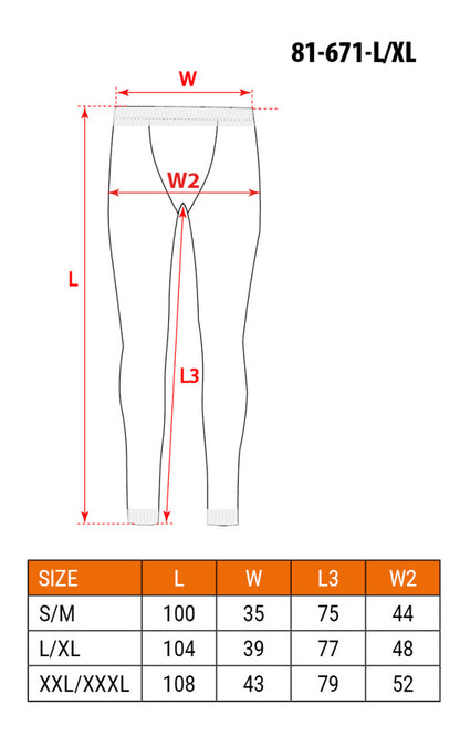 NEO TOOLS Thermo aláöltözet nadrág, BASIC, L/XL 81-671-L/XL