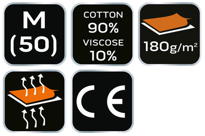 NEO TOOLS Munkavédelmi póló, hosszú ujjú, szürke, 90% pamut, M 81-690-M