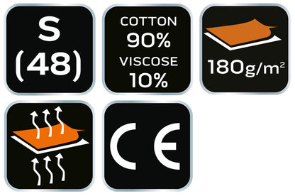 NEO TOOLS Munkavédelmi póló, hosszú ujjú, szürke, 90% pamut, S 81-690-S