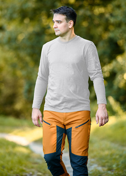 NEO TOOLS Munkavédelmi póló, hosszú ujjú, szürke, 90% pamut, XL 81-690-XL