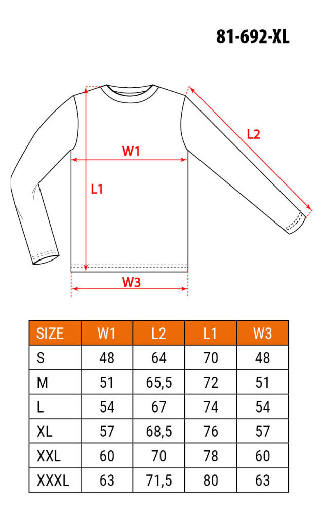 NEO TOOLS Munkavédelmi póló, hosszú ujjú, tengerészkék, 100% pamut, XL 81-692-XL
