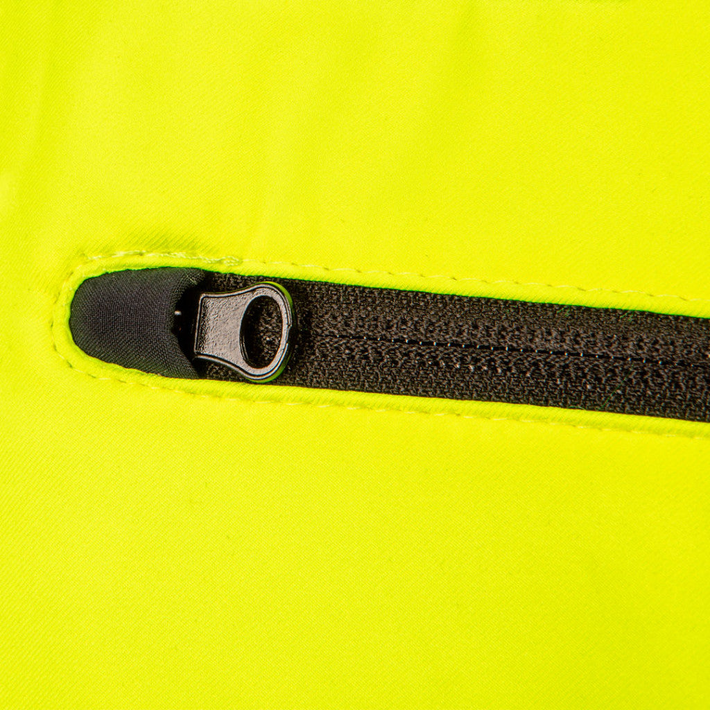 NEO TOOLS Láthatósági Softshell Munkavédelmi kabát, kapucnival, sárga, L 81-700-L