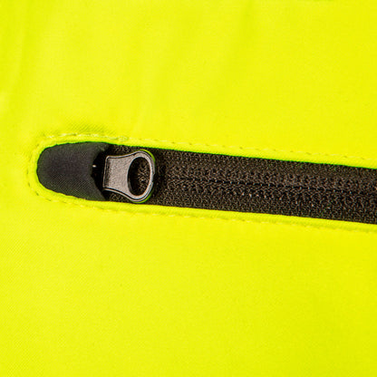 NEO TOOLS Láthatósági Softshell Munkavédelmi kabát, kapucnival, sárga, L 81-700-L