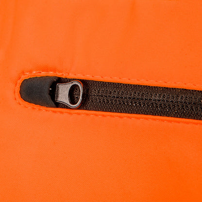 NEO TOOLS Láthatósági Softshell Munkavédelmi kabát, kapucnival, narancssárga, XL 81-701-XL