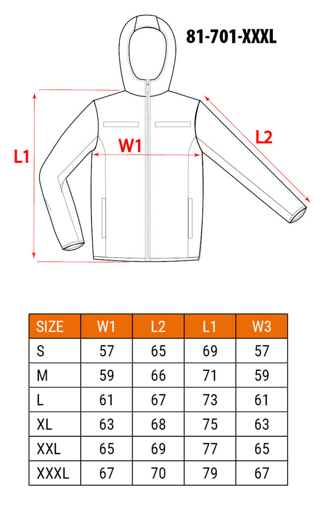 NEO TOOLS Láthatósági Softshell Munkavédelmi kabát, kapucnival, narancssárga, XXXL 81-701-XXXL