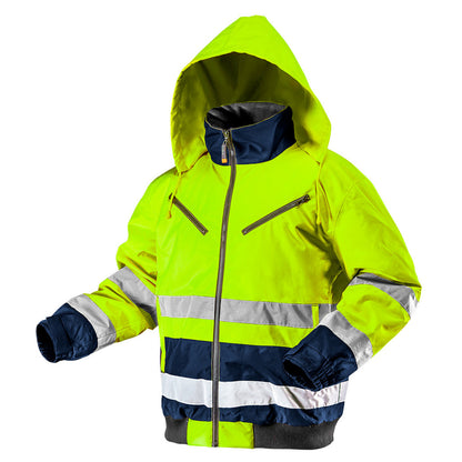 NEO TOOLS Láthatósági Munkavédelmi kabát, extrán szigetelt, sárga, XXXL 81-710-XXXL