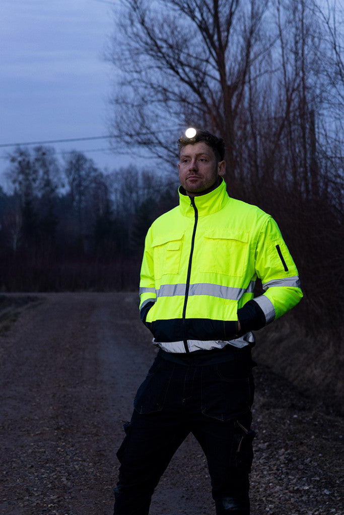 NEO TOOLS Láthatósági munkavédelmi kabát, szigetelt, sárga, 3 az 1-ben, M 81-714-M