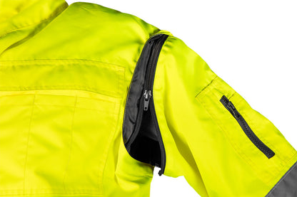 NEO TOOLS Láthatósági munkavédelmi kabát, szigetelt, sárga, 3 az 1-ben, XL 81-714-XL