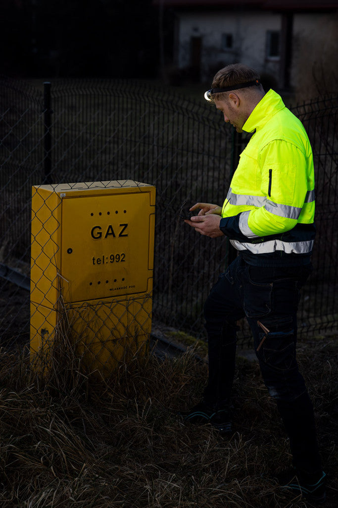 NEO TOOLS Láthatósági munkavédelmi kabát, szigetelt, sárga, 3 az 1-ben, XXXL 81-714-XXXL