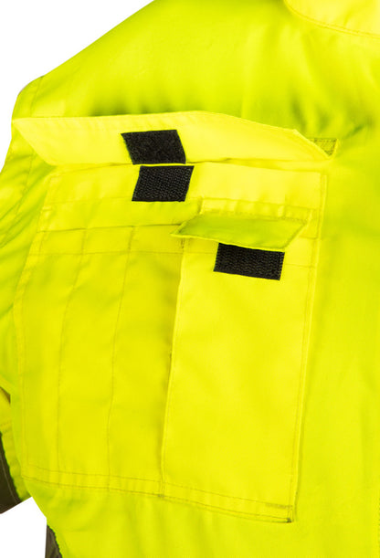 NEO TOOLS Láthatósági munkavédelmi kabát, szigetelt, sárga, 3 az 1-ben, XXXL 81-714-XXXL