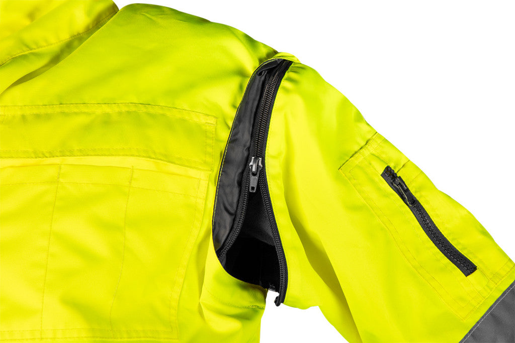 NEO TOOLS Láthatósági munkavédelmi kabát, szigetelt, sárga, 3 az 1-ben, XXXL 81-714-XXXL