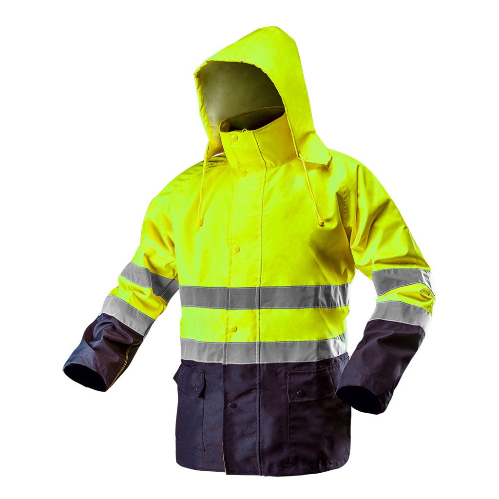 NEO TOOLS Láthatósági Munkavédelmi kabát, vízálló, sárga, L 81-720-L
