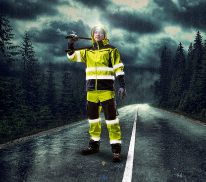 NEO TOOLS Láthatósági Munkavédelmi kabát, vízálló, sárga, XXXL 81-720-XXXL