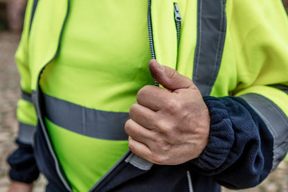 NEO TOOLS Láthatósági Munkavédelmi póló, sárga, sötét alsó résszel, L 81-730-L