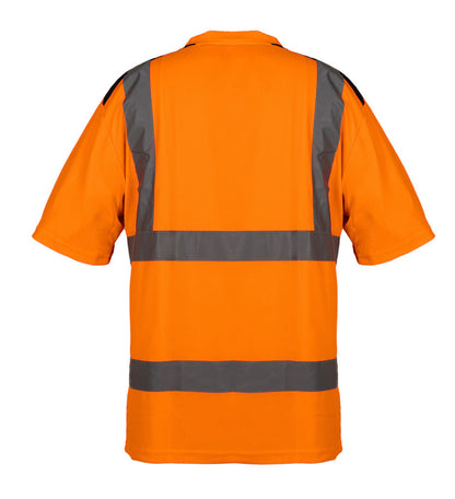 NEO TOOLS Láthatósági Munkavédelmi póló, narancssárga, sötét alsó résszel, L 81-731-L