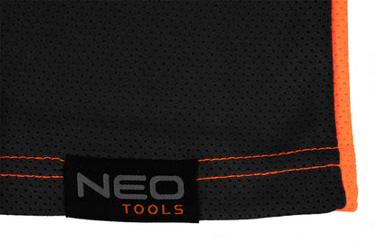 NEO TOOLS Láthatósági Munkavédelmi póló, narancssárga, sötét alsó résszel, S 81-731-S