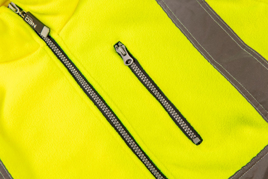 NEO TOOLS Láthatósági Polár Munkavédelmi kabát, sárga, S 81-740-S