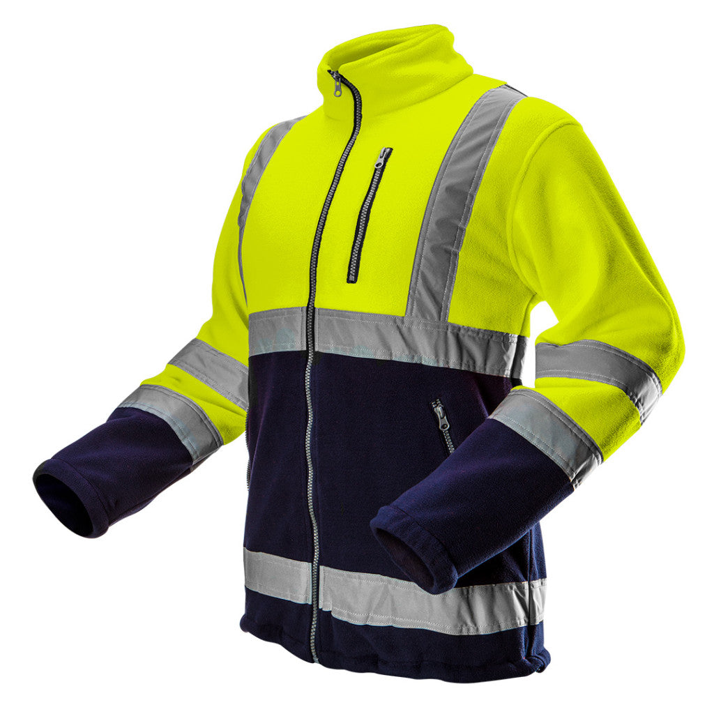 NEO TOOLS Láthatósági Polár Munkavédelmi kabát, sárga, XL 81-740-XL