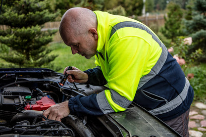 NEO TOOLS Láthatósági Polár Munkavédelmi kabát, sárga, XL 81-740-XL