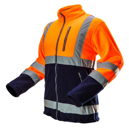 NEO TOOLS Láthatósági Polár Munkavédelmi kabát, narancssárga, S 81-741-S