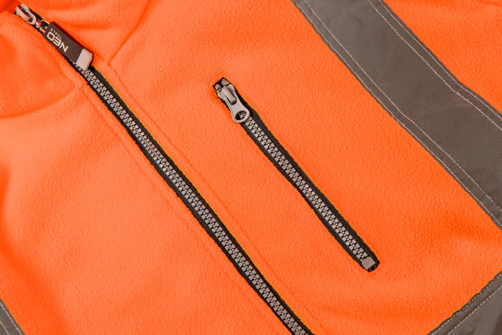 NEO TOOLS Láthatósági Polár Munkavédelmi kabát, narancssárga, S 81-741-S