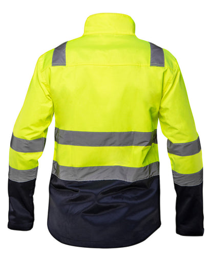 NEO TOOLS Láthatósági Munkavédelmi kabát, VISIBILITY, citromsárga, 60% pamut, 40% polyester, 260 gsm, L 81-742-L