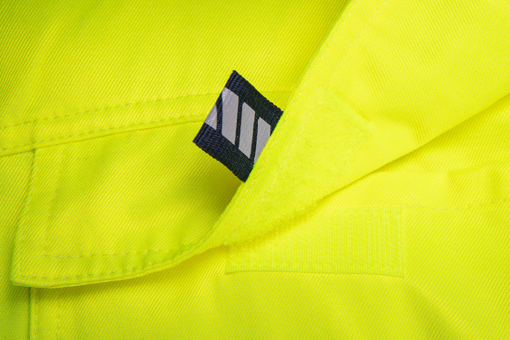 NEO TOOLS Láthatósági Munkavédelmi kabát, VISIBILITY, citromsárga, 60% pamut, 40% polyester, 260 gsm, S 81-742-S