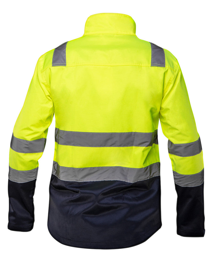 NEO TOOLS Láthatósági Munkavédelmi kabát, VISIBILITY, citromsárga, 60% pamut, 40% polyester, 260 gsm, XXL 81-742-XXL