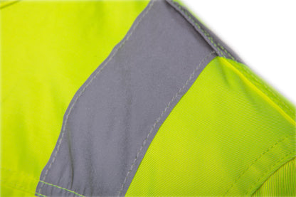 NEO TOOLS Láthatósági Munkavédelmi kabát, VISIBILITY, citromsárga, 60% pamut, 40% polyester, 260 gsm, XXXL 81-742-XXXL