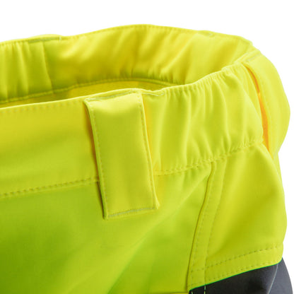 NEO TOOLS Láthatósági Softshell Munkásnadrág, citromsárga, L 81-750-L